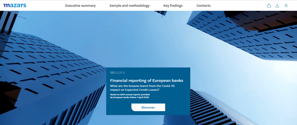 Report interattivo gruppi bancari